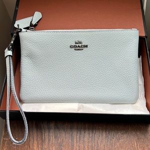 Baby Blue Coach Clutch (New - Never Used)